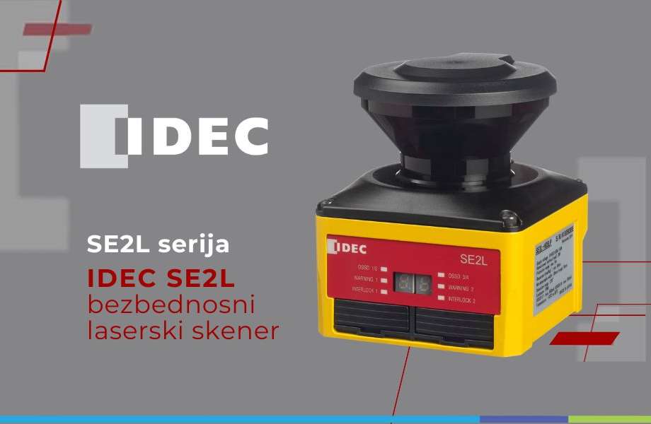 Inovacija u industrijskoj bezbednosti: IDEC SE2L – Prvi sigurnosni laserski skener sa višezonskom konfiguracijom