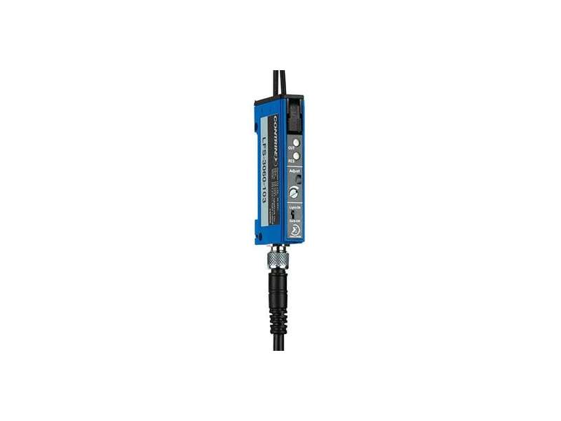 CONTRINEX Minijaturni fotoelektrični senzor 31x60mm, fiber amplifier , M8 4-pin konektor NO/NC, LFS-3060-103-501 ; 620-000-956
