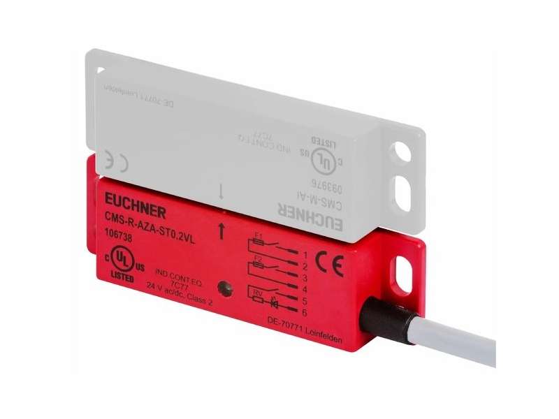 EUCHNER CMS-R-AZA-02VL Read heads, design A, for ESM, PVC; 124191