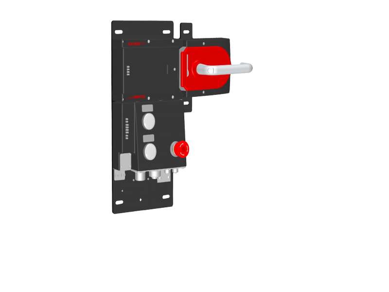 EUCHNER Locking set MGB-L1...-PN... (guard locking by spring force) with 3 control elements, 7/8'' and M12 plugs, 121858