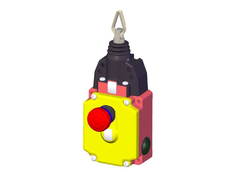 EUCHNER Rope pull switch with pull-to-reset button for emergency stop device, thimble RPS-M-2131SR300M; 171993