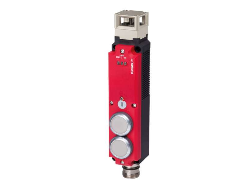 EUCHNER Transponder-coded safety switch CTP-AP, M23, 2 push buttons ; 137341