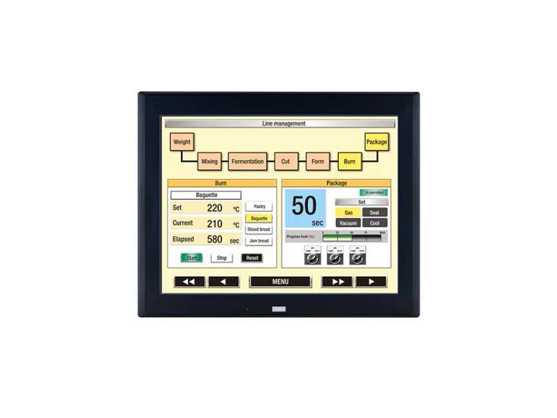 IDEC HG4G 12.1 inch TFT 65K Black Bezel; HG4G-VCXT22MF-B
