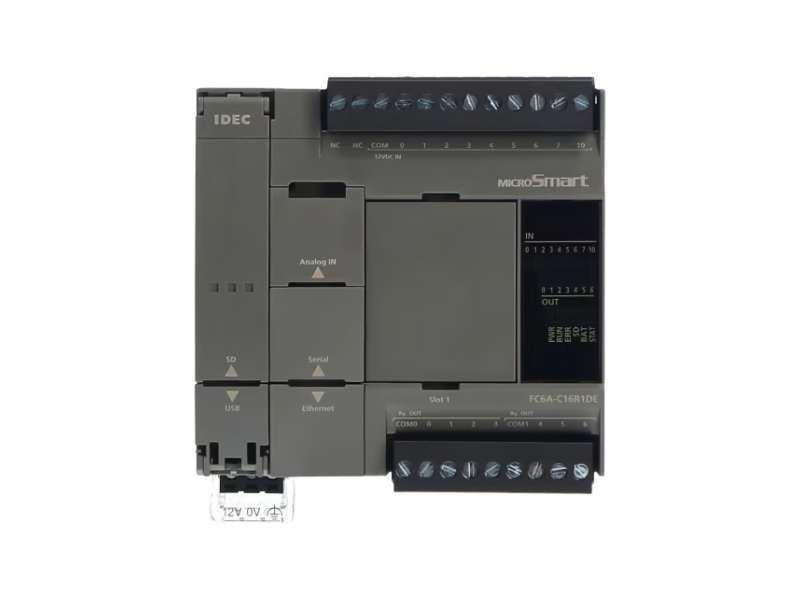 IDEC MicroSmart 16IO CPU 100-240VAC Relay; FC6A-C16R1AE