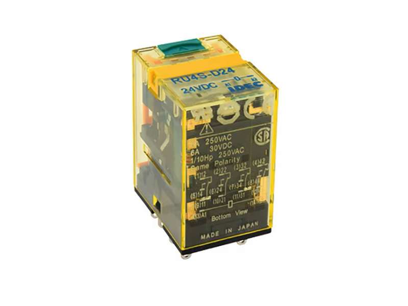 IDEC RU Universal Relay Plug-In 4PDT 6A 24VAC; RU4S-A24