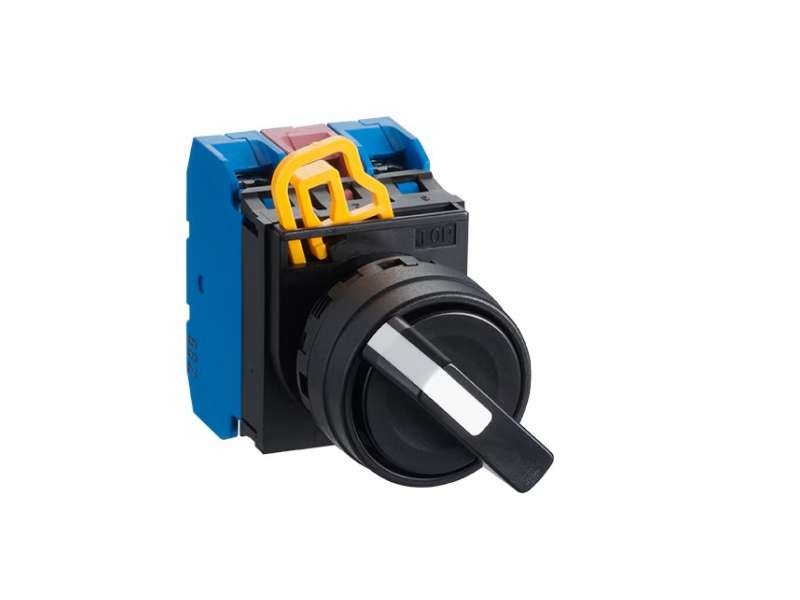 IDEC Selector switches - non illuminated / YW series, 3 positions maintained, Plastic bezel , 2NO, 1NC; YW1S-3E21