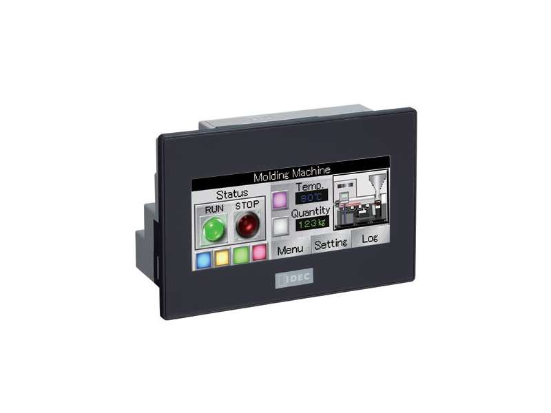 IDEC SmartAXIS Touch 3.8 PLC+HMI Color Black Bezel; FT1A-C12RA-B