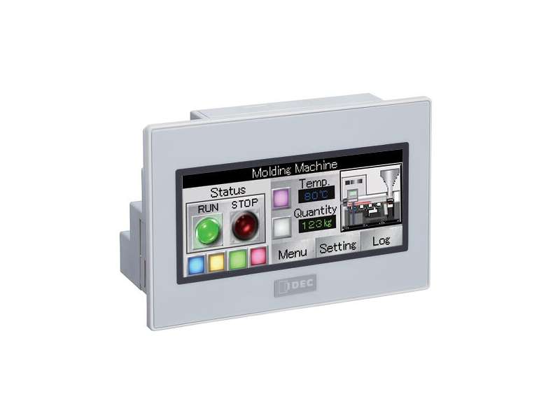 IDEC SmartAXIS Touch 3.8 PLC+HMI Color Silver Bezel; FT1A-C12RA-S