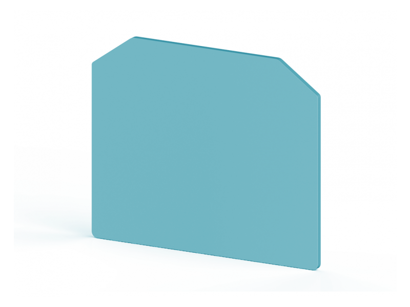 Klemsan 1,5 mm End plate, Insulation material PA, Blue , NPP / AVK 16; 444161