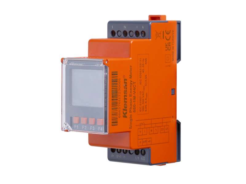 Klemsan 1Ø MID Energy Meter C80-1M-V3CT, 1P2W, need CT; 606363