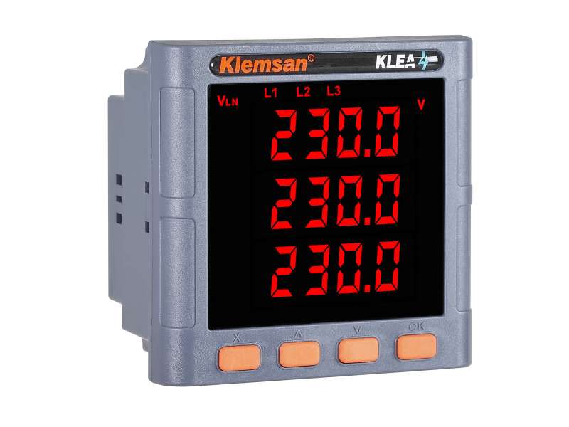Klemsan 3Ø Energy Analyzer KLEA 406R, 0-6A CT; 606702