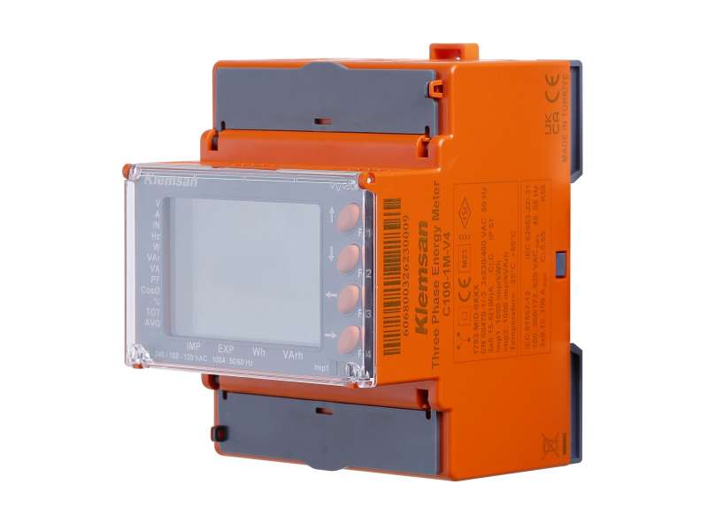 Klemsan 3Ø Energy Meter 5100-1Q-V2, 3P4W, 100A direct; 606811