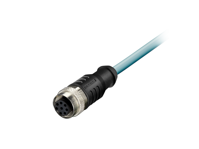 Kuebler Preassembled cable set M12 Female Connector 8-pin with cable; 05.00.6041.8211.0XXM