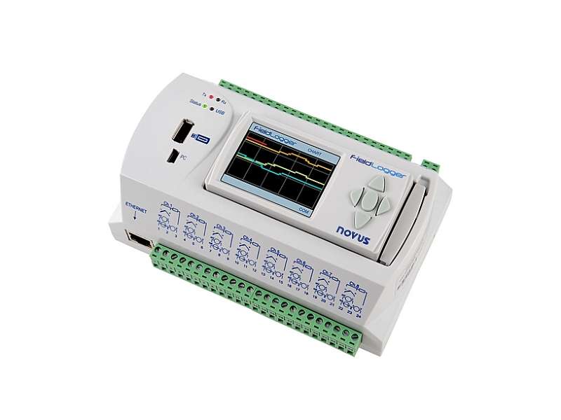 NOVUS FieldLogger 512k 24V Ethernet, USB, 2xRS485 data logger; 8812120004