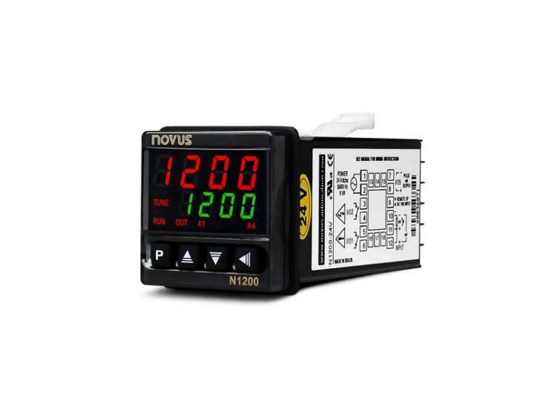 NOVUS N1200 USB 24V Process controller, 2 relays, 48x48 mm; 8120200124
