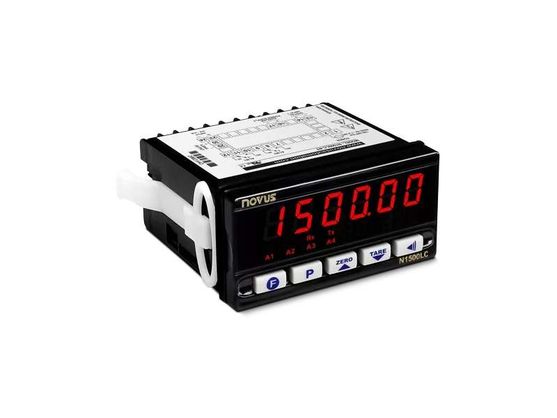 NOVUS N1500-LC Load Cell Panel Meter. 2 relays + 4-20 mA, 96x48 mm; 81500LC410