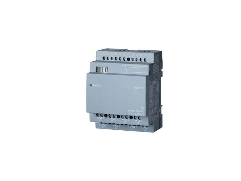 Siemens LOGO! DM16 230R expansion module, PS/I/O: 230V/230V/relay, 4 MW, 8 DI/8 DO for LOGO; 6ED1055-1FB10-0BA2