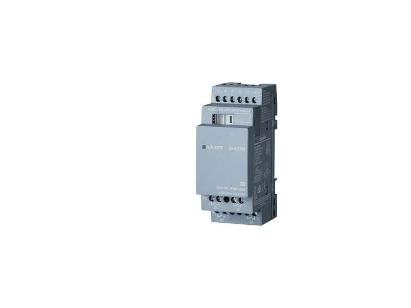Siemens LOGO! DM8 230R expansion module, PS/I/O: 230V/230V/relay, 2 MW, 4 DI/4 DO for LOGO!; 6ED1055-1FB00-0BA2