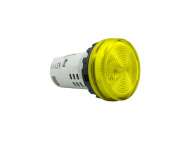 IDEC Pilot light / YW series, Ø30mm button, Plastic bezel , Unibody Yellow 230/240V AC/DC; YW1P-1UQM3Y