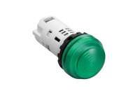 IDEC Pilot light / YW series, Ø30mm dome pilot light /extended button, Plastic bezel , Unibody Green 24V AC/DC; YW1P-2UQ4G