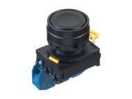IDEC Pushbutton - non illuminated / YW series, Ø30mm button, Momentary, Plastic bezel , 1NO, 0NC Black; YW1B-M1E10B