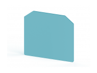 Klemsan 1,5 mm End plate, Insulation material PA, Blue , NPP / AVK 16; 444161