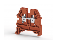 Klemsan 4mm2,screw type, single deck feed through terminal block, Insulation material PA, Red, AVK 4; 304134
