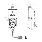 EUCHNER Hand-held pendant station HBL - 097 339, EMERGENCY STOP device, handwheel, pushbuttons, selector switches, enabling switch, key- - slika 2