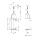 EUCHNER Position switch NG1FO-510-M, spring actuator ; 079911 - slika 2