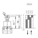 EUCHNER Position switch NG.RL, extended roller plunger ; 090602 - slika 4