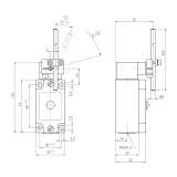 EUCHNER Position switch NG1SB-510L060-M, plastic rod ; 090577 - slika 2